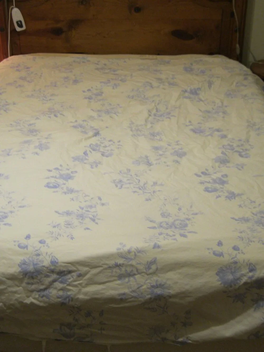 IKEA Alvine Skon Cotton Duvet Cover - White/Blue